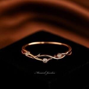 RÉVÉLIAA Delicate Vine & Thorn Diamond Ring